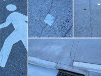 Cracks in Lakeview footpath