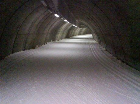 A ski tunnel in Sweden