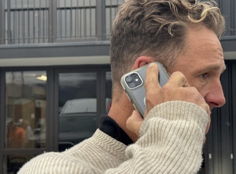 Marcus Warren outside Veolia