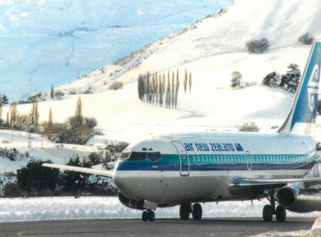 Air New Zealand Boeing 737 200 at Queenstown Airport Credit Queenstown Airport