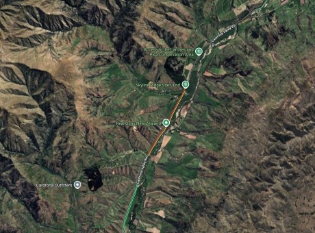 Cardrona Valley Road map