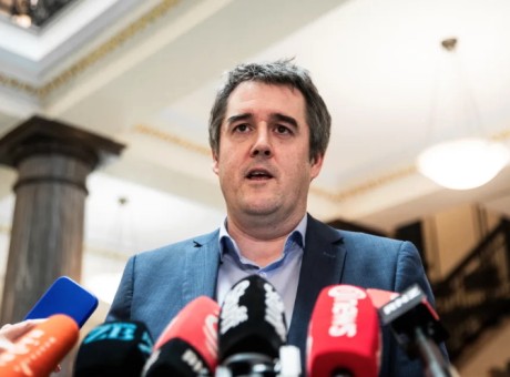 Chris Bishop mics RNZ