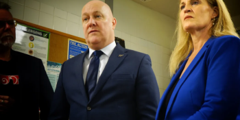 Chris Luxon and Louise Upston photo RNZ