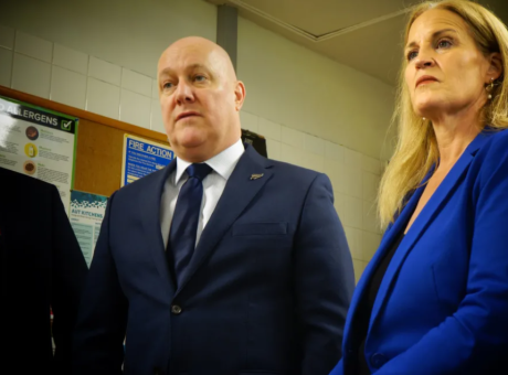 Chris Luxon and Louise Upston photo RNZ