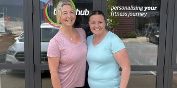 Corrie Jensen L and Emma Eckhold R will tackle the Queenstown Half Marathon this weekend