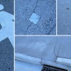 Cracks in Lakeview footpath