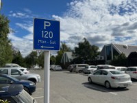 Cromwell parking sign Jan 2023