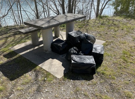Household rubbish dumped at Lions Lookout