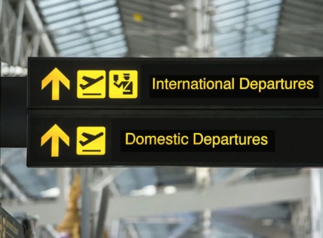 International departures 