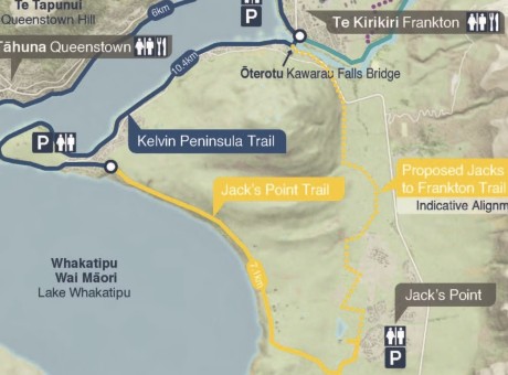 Jacks Point Trail map