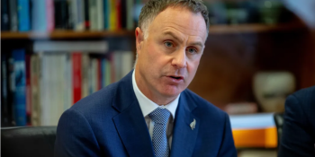 Local Government Minister Simon Watts. Photo RNZMark Papalii