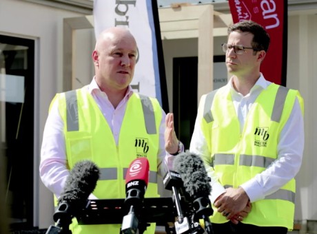 Luxon and Penk earthquake risk RNZ