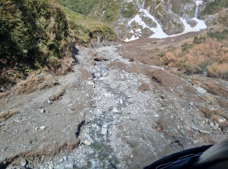 Milford Track avalanche damage