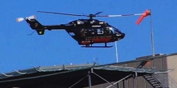 Otago Rescue Helicopter takeoff Dunedin Public Hospital2