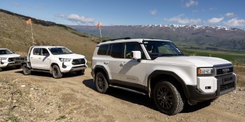 Santana vehicles at mine site 