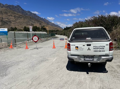 Shotover wastewater treatment spill Jan 15 2024