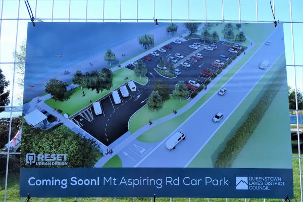 Wanaka Lakefront development Aspiring Road carpark
