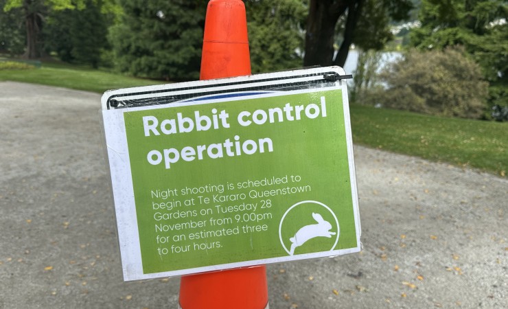 rabbit control sign rabbit shooting queenstown gardens