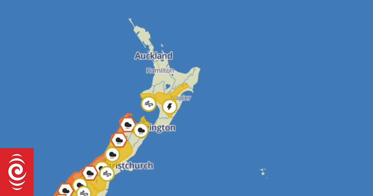 Heavy rain and wind warnings for the south Crux Local News